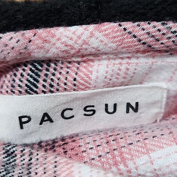 Pacsun Hoodie Sweater For Women Size Small Pink Front Buttons - Picture 8 of 11